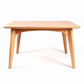 Table en bois clair 120 x 80 x 75cm pour salon ou salle à manger