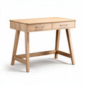 Bureau en bois clair avec deux tiroirs dimensions 120 x 60 x 75cm