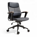Chaise de bureau ergonomique en tissu gris avec accoudoirs ajustables 60 x 60 x 100cm