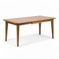 Table rectangulaire en bois de chêne 160 x 80 x 75 cm couleur miel avec tiroir